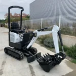 Bobcat E08 Micro-pelle 1.1T Moteur Kubota avec Attache Rapide et 3 Godets d'Occasion 2013