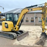 Caterpillar 305.5 E2 CR Pelle Compacte 5.2T Moteur Turbo avec 3 Godets d'Occasion 2018