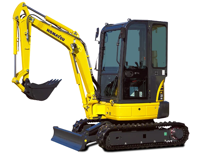 Komatsu PC26MR-3 - 006 Komatsu PC26MR Mini-pelle 2,8 Tonnes d'occasion 2013 - 4132 heures - Godet de 45 cm – Image 1