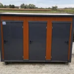 Container Sanitaire / Pavillon de WC avec 3 Cabines
